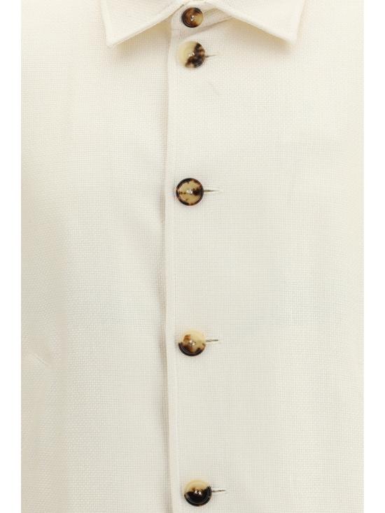 26SS 브루넬로 쿠치넬리 실크 리넨 울 믹스드 홉색 블루종 MZ4036581 C054 WHITE - BRUNELLO CUCINELLI