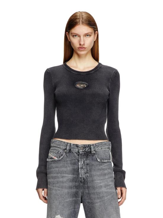  디젤 블라우스 M 앵커 탑 블랙 - DIESEL