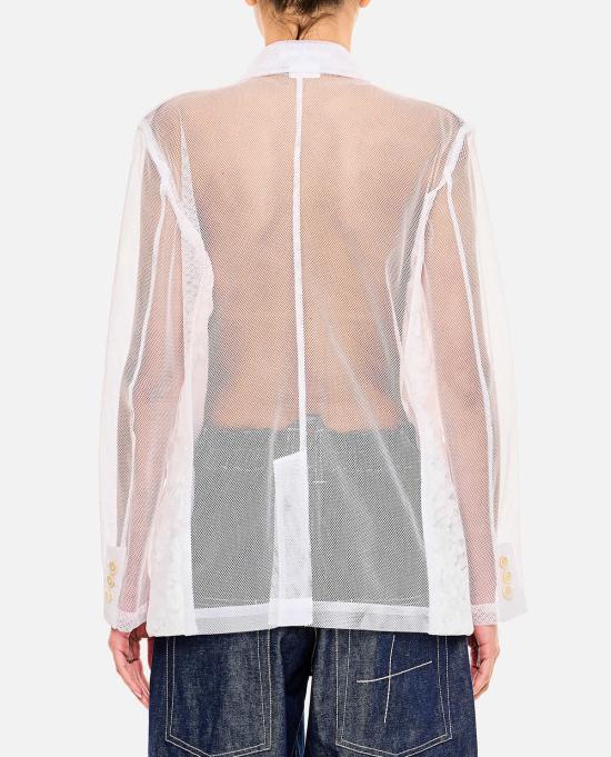  꼼데가르송 수트 자켓 Comme Des Garçons 튤 블레이저 재킷 화이트 - COMME DES GARCONS