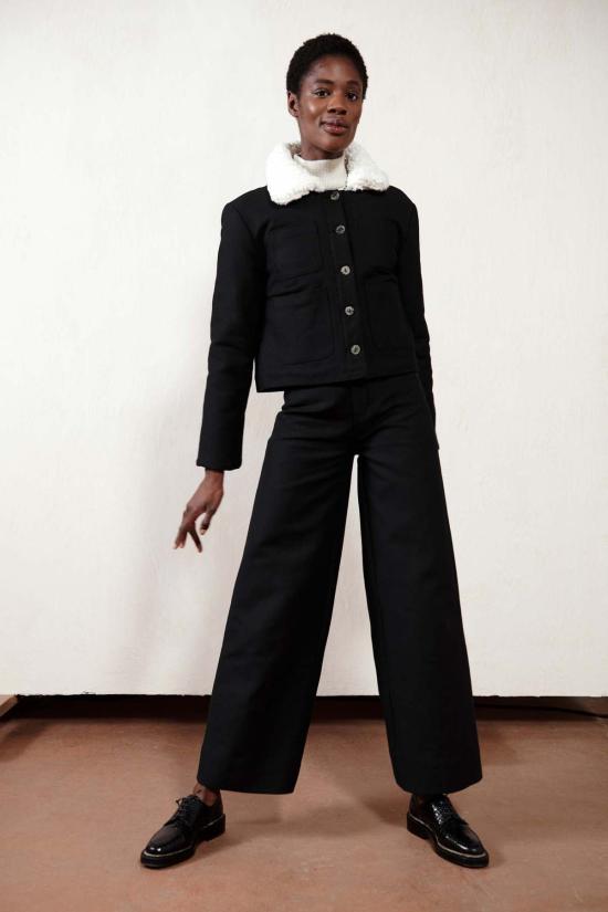  마리아 스탠리 데님 자켓 밀로 재킷 느와르 - MARIA STANLEY