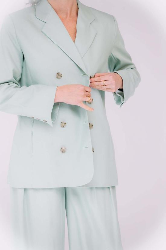  크리스티 린 수트 자켓 프레야 블레이저 라이트 틸 - CHRISTY LYNN