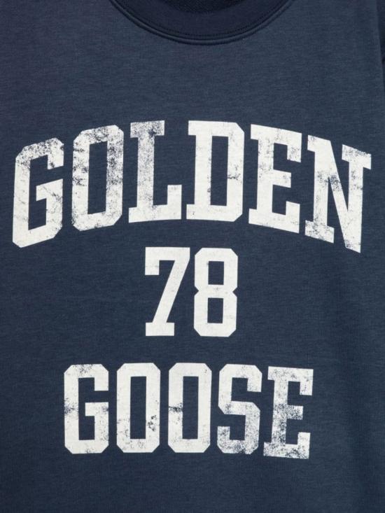  [키즈] 골든구스 풀오버 골든 구스 키즈 크루넥 스웨트셔츠 블루 - GOLDEN GOOSE