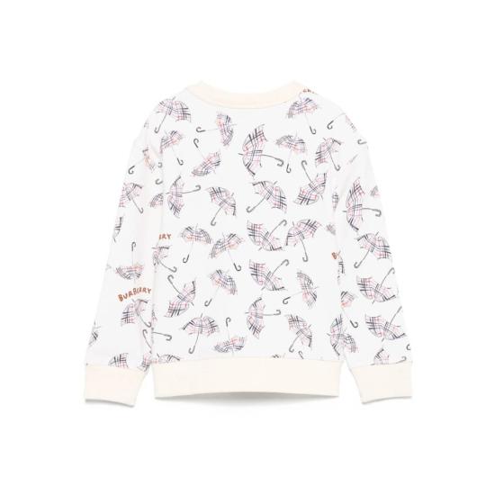  [키즈] 버버리 풀오버 키즈 스웨터 오프화이트 - BURBERRY