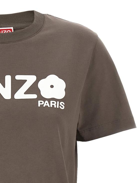  겐조 반팔 티셔츠 보케 플라워 2.0 티셔츠 브라운 - KENZO