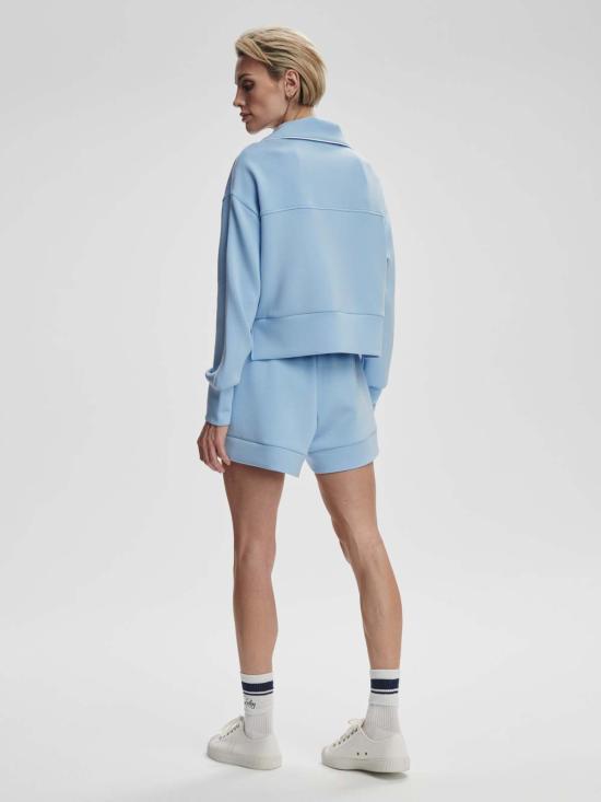  발리 숏팬츠 Varley Barnes 하이라이즈 숏 에어리 블루 - VARLEY