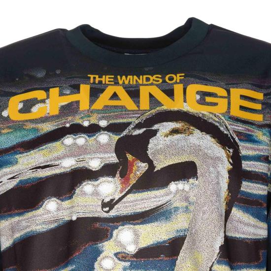  버버리 스웨터 스완 프린트 점퍼 그린 - BURBERRY