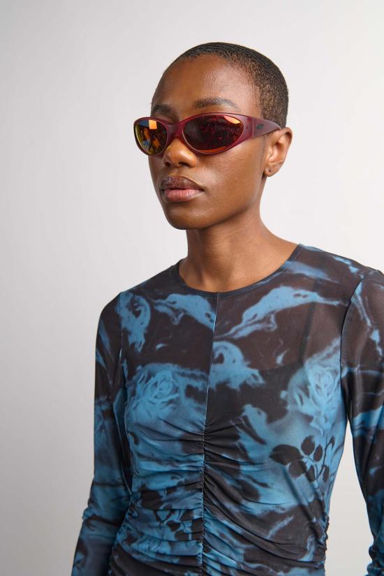  Crap Eyewear 안경 싸구려  워프 존 선글라스 블랙 체리 - OTHER BRANDS