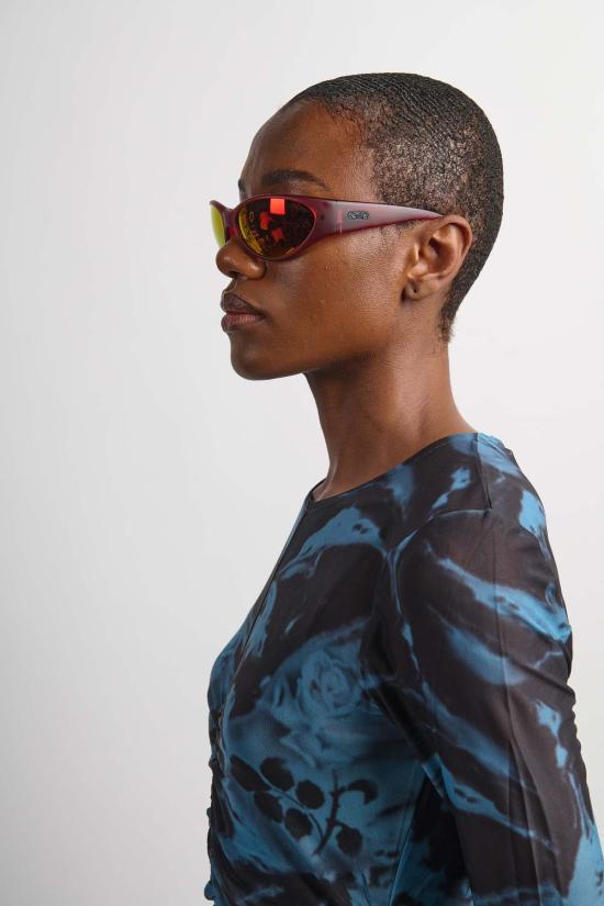  Crap Eyewear 안경 싸구려  워프 존 선글라스 블랙 체리 - OTHER BRANDS