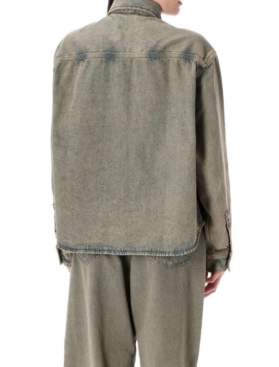  칼하트 데님 자켓 카하트 조지아 데님 셔츠 잭 블루 레더 - CARHARTT