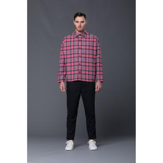  GUSTAV VON ASCHENBACH 긴팔 셔츠 Gustav Von Aschenbach 박시 체크 무늬 플란넬 - OTHER BRANDS