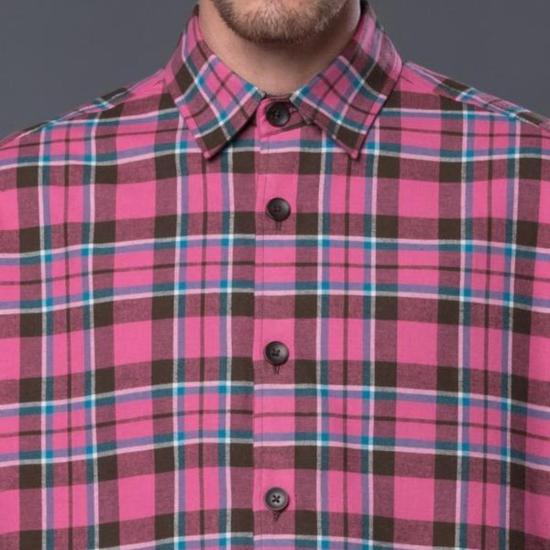  GUSTAV VON ASCHENBACH 긴팔 셔츠 Gustav Von Aschenbach 박시 체크 무늬 플란넬 - OTHER BRANDS