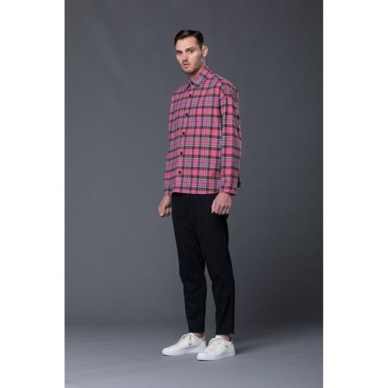  GUSTAV VON ASCHENBACH 긴팔 셔츠 Gustav Von Aschenbach 박시 체크 무늬 플란넬 - OTHER BRANDS