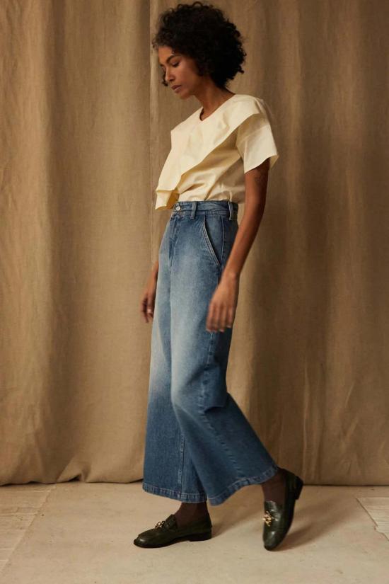  카론 칼라한 데님 팬츠 캐론 캘러핸 앤디스 팬츠 워시드 70년대 데님 - CARON CALLAHAN