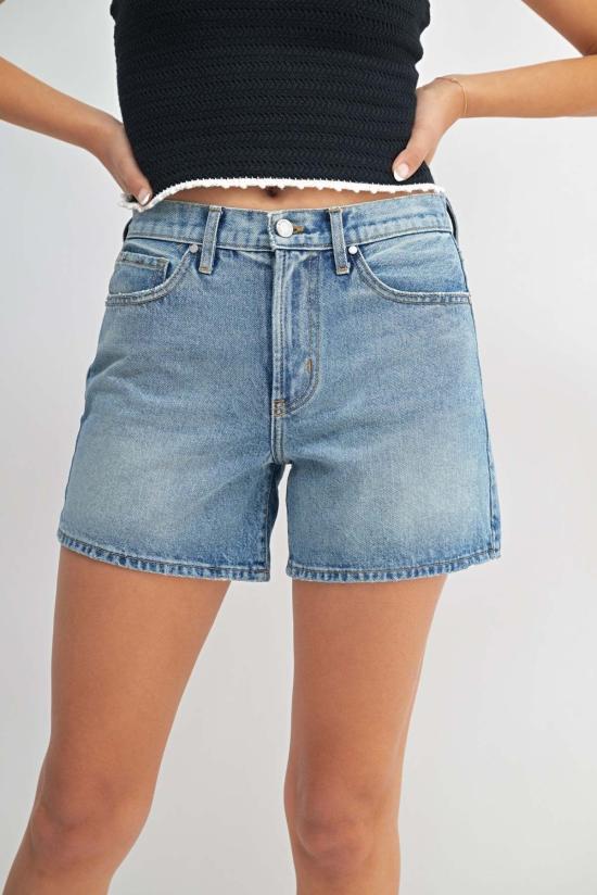  Just Black Denim 데님 숏팬츠 저스트 블랙 데님 빈티지 하이라이즈 숏 미디엄 데님 - OTHER BRANDS