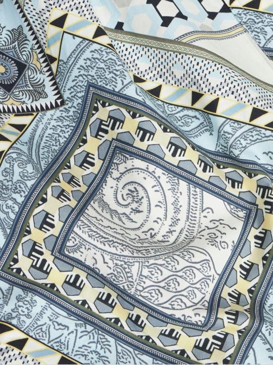  에트로 숏 원피스 Etro 패치워크 코튼 케미시에 드레스 - ETRO