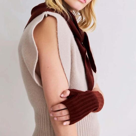  Arctic Fox 장갑 아크틱 폭스 메리노 울 핑거리스  다크 월넛 색상 - OTHER BRANDS