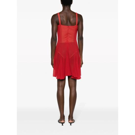  넨시 도자카 숏 원피스 드레스 레드 - NENSI DOJAKA