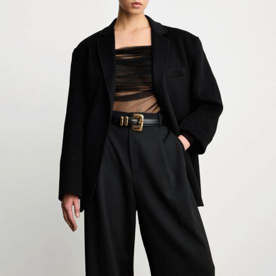  Déhanche 레귤러 벨트 데앙슈 테트라  블랙 앤 골드 - DEHANCHE