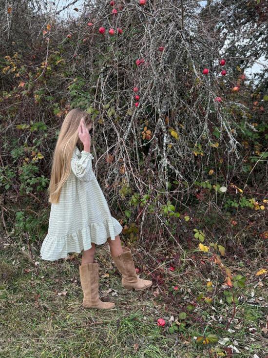  [키즈] Piper&Cloth 원피스 파이퍼앤클로스 피오나 드레스 블러쉬 바인 스트라이프 - PIPER&CLOTH