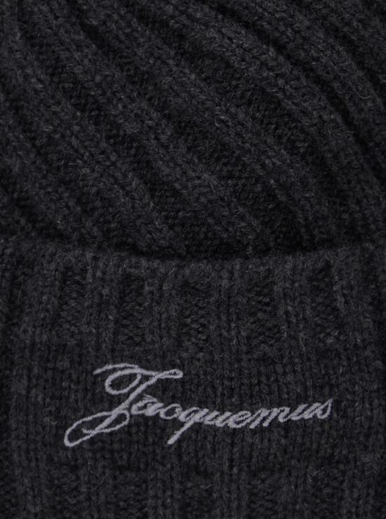  자크뮈스 모자 Jacquemus Le Bonnet Tourni 비니 그레이 - JACQUEMUS