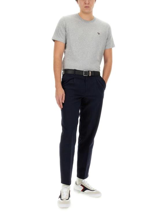  폴 스미스 반팔 티셔츠 PS 바이  얼룩말 패치 티셔츠 그레이 - PAUL SMITH