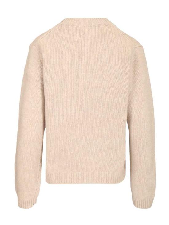  메종키츠네 스웨터 메종 키츠네 메리노 울  파치먼트 화이트 - MAISON KITSUNE