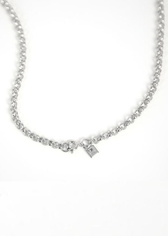  바 주얼리 목걸이/팬던트 청키 벨처 목걸이 은도금