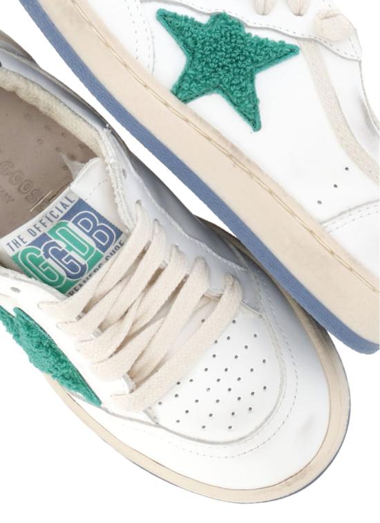  [키즈] 골든구스 스니커즈 어린이용 골든 구스 볼 스타 새 운동화 (흰색) - GOLDEN GOOSE