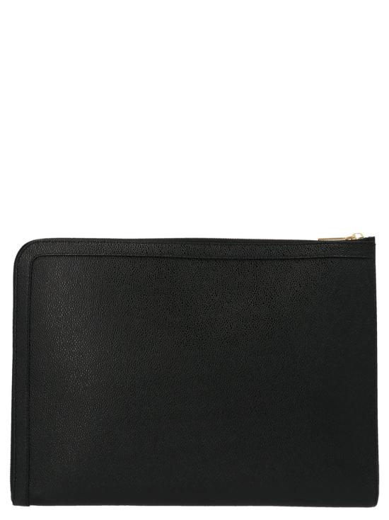  톰브라운 브리프케이스 톰 브라운 거셋 폴리오 문서 홀더 블랙 - THOM BROWNE