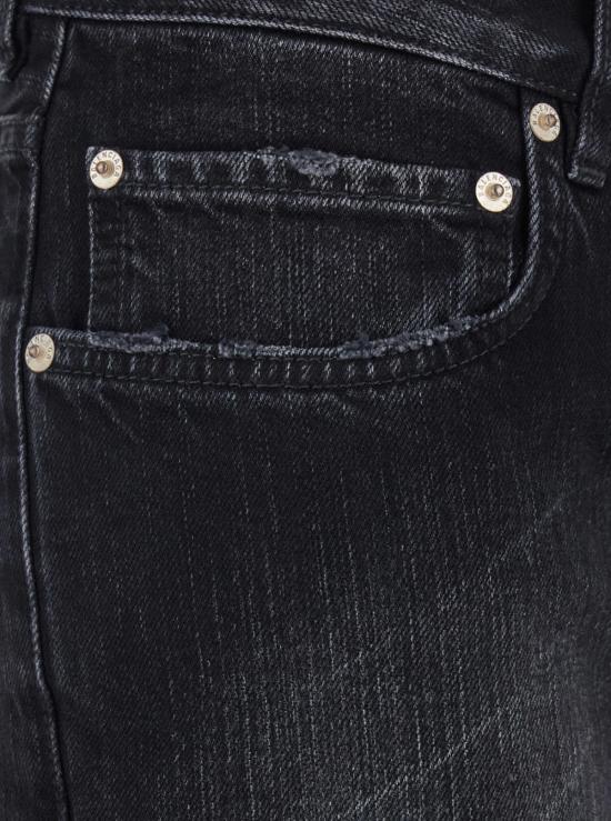  발렌시아가 데님 팬츠 블랙 진 (워싱 효과 및 와이드 레그) - BALENCIAGA