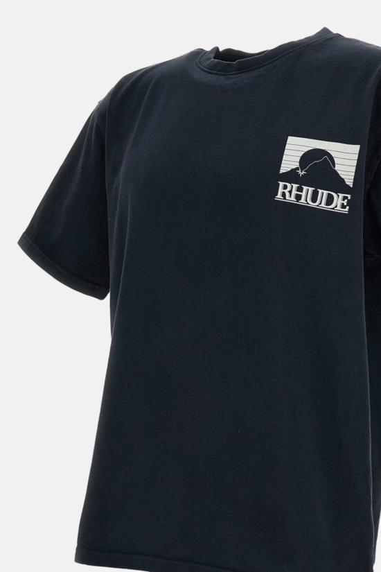  루드 반팔 티셔츠 문라이트 티셔츠 블랙 - RHUDE