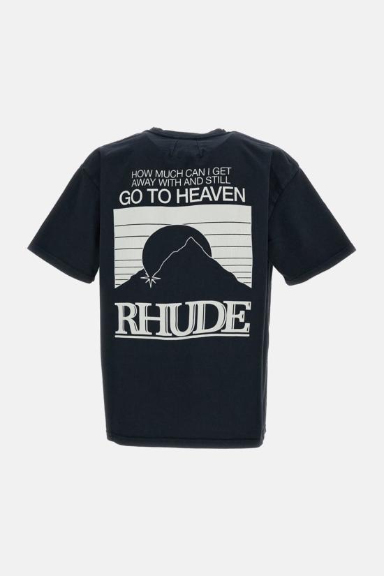  루드 반팔 티셔츠 문라이트 티셔츠 블랙 - RHUDE