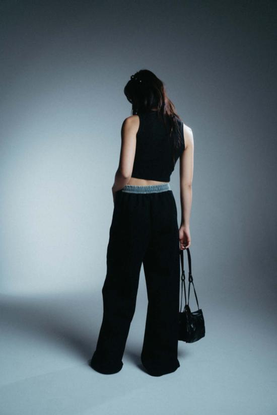  Mary Lo 스트레이트 팬츠 메리 로 라운지 팬츠 블랙/카키 - OTHER BRANDS