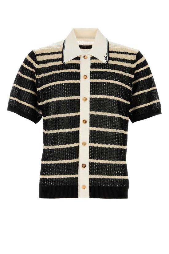  아미리 가디건 자수 크로셰  블랙