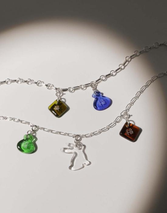  클레드 커프스 링크/타이 홀더 래빗 아이콘 참 - CLED