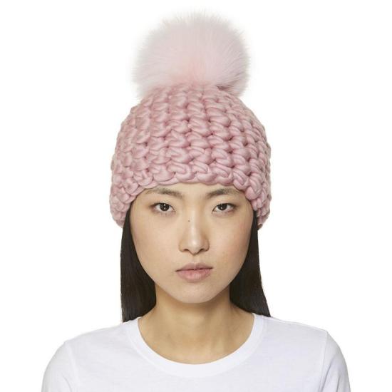  Mischa Lampert 모자 미샤 램퍼트 더스티 로즈 비니 폼스터 + 베이비 핑크 Xl 폼 - OTHER BRANDS