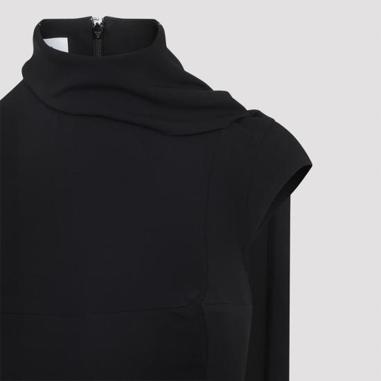  장 폴 고티에 숏 원피스 저지 드레스 (컵 포함) 블랙 - JEAN PAUL GAULTIER