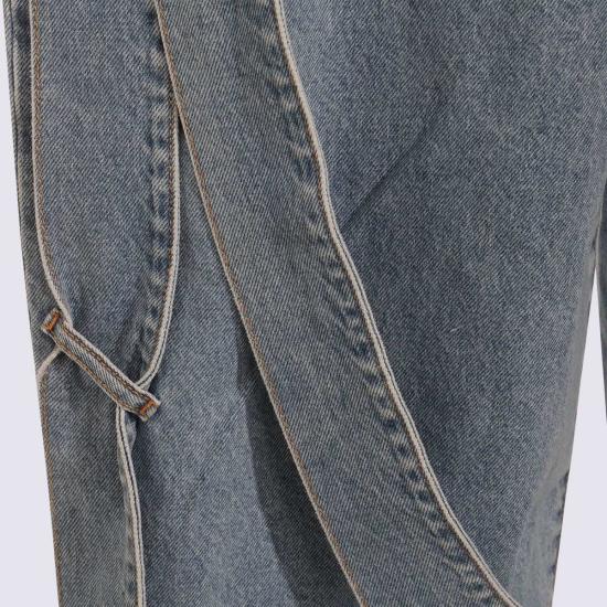  디 아티코 데님 팬츠 아티코 블루 코튼 데님 진 - THE ATTICO