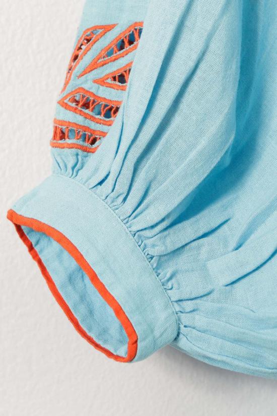  Never a Wallflower 숏 원피스 절대 벽을 쳐놓지 않는 하이넥 드레스 블루 - OTHER BRANDS