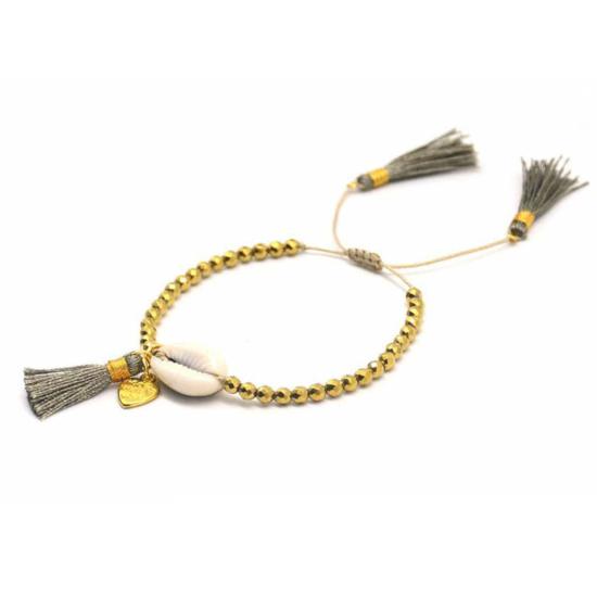  포스테리 팔찌 포스터리 비즈 쉘 태슬