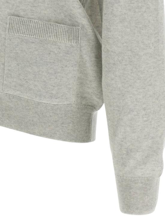  메종키츠네 가디건 메종 키츠네 폭스 헤드  그레이 - MAISON KITSUNE