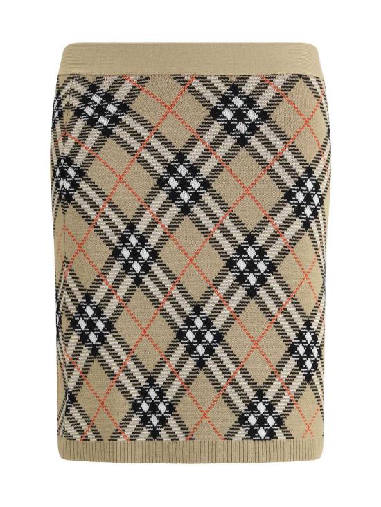  버버리 숏 스커트 아르키비오 체크 미니스커트