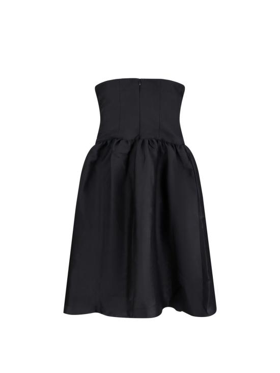  셀프 포트레이트 미디 원피스 태피터 콘트라스트 리본 미디 드레스 블랙 - SELF PORTRAIT