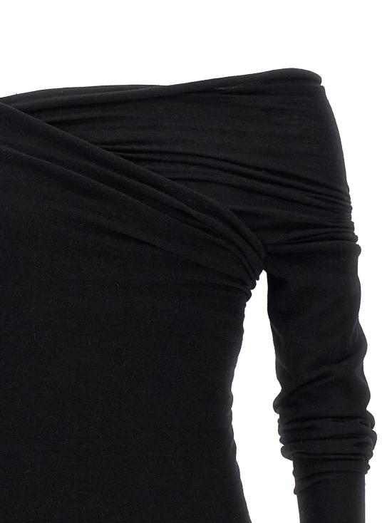  릭 오웬스 긴팔 티셔츠 할리우드 바나나  블랙 - RICK OWENS