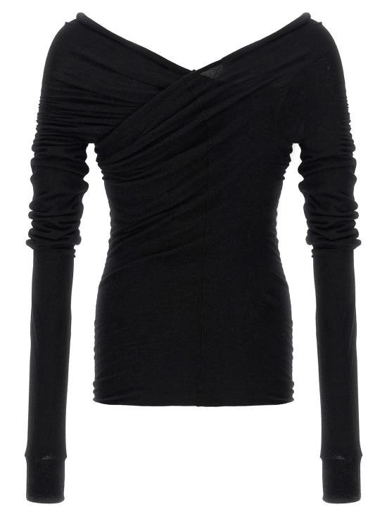  릭 오웬스 긴팔 티셔츠 할리우드 바나나  블랙 - RICK OWENS