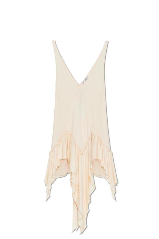  디 아티코 숏 원피스 아티코 러플 드레스 아이보리