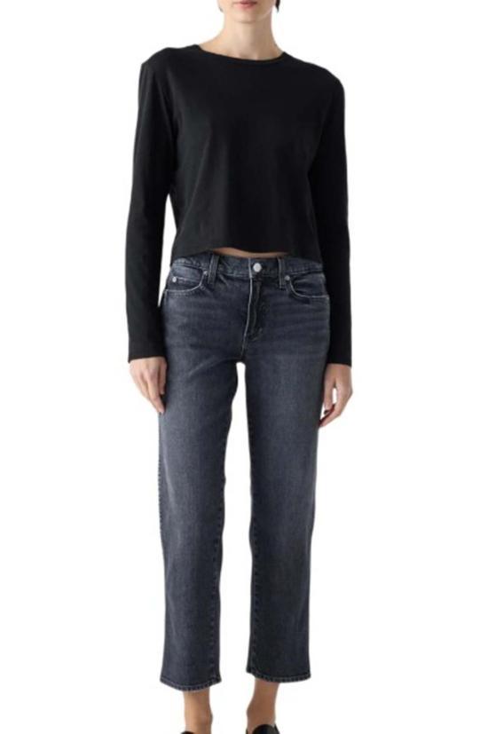  아모 데님 데님 팬츠 리비 미드라이즈 슬림 진 - AMO DENIM