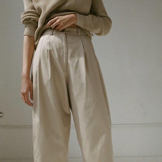  샤이나 모트 스트레이트 팬츠 보이 바지 - SHAINA MOTE