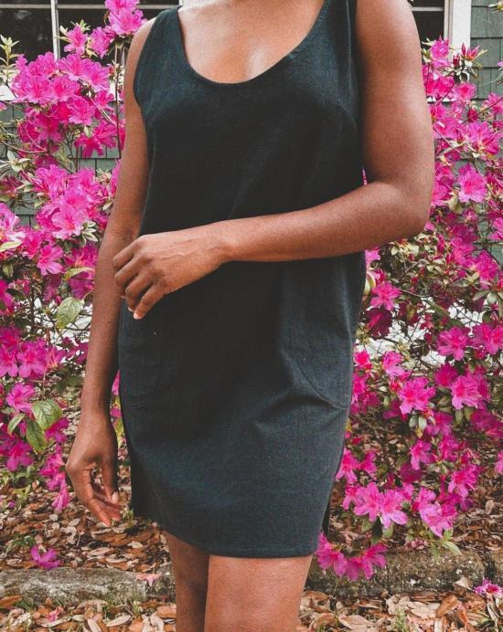  PO-EM 숏 원피스 포 엠 데미 선드레스 뉴 문