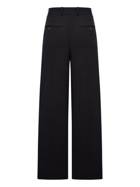  토템 스트레이트 팬츠 울 블렌드 플루이드 팬츠 블랙 - TOTEME